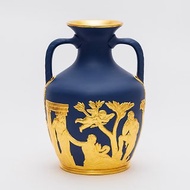 Wedgwood稀有1976年鑲金陶瓷手工波特蘭瓶 絕版陶瓷花瓶