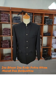 Jasko Hitam Polos Baju Jas Koko Jas Santri Jas Seragam Jasko Pria