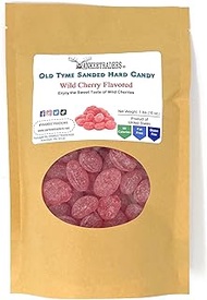 Yankee Traders Old Tyme Sanded Hard Candy, Cherry, 1 Pound