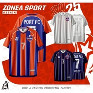 Zone A Printed Shirt, PORT FC Fan Shirt, Number 7, Sports Shirt, Exercise, Breathable.