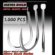 WHOLESALE 1,000 PIECES ISEMA BOLD MICRO JIGGINGHOOK GARONG HOOK NOT KATYUSHA/DAICHI WHITE NICKLE JIG