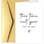 Chenive Funny 29th Birthday Card Men Women, 29 Years Old Birthday Card for Him Her, Happy 29th Birth