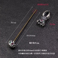 S925 Sterling Silver Dzi Beads Buckle Head Vertical Wear Pendant Empty Holder Men Women Style Unscre