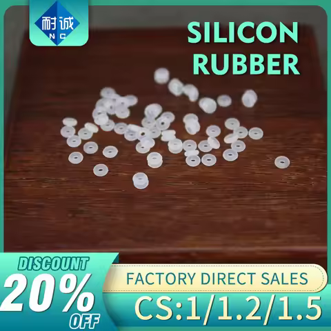 High Temperature Resistance White Silicone Rubber O-Ring CS 1/1.2/1.5 VMQ Sealing O-Ring Gasket for