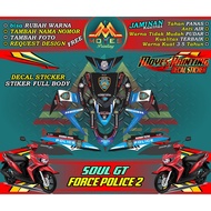 Yamaha Soul GT motorcycle decal sticker, full body Soul GT decal, Soul GT 115cc motorcycle sticker
