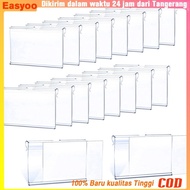20 Pcs 603.542mm Price Label Display Transparent PVC Acrylic/s