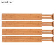 homeliving Adjustable Bamboo Drawer Dividers Drawer Organizer Drawer Separator Tray SG