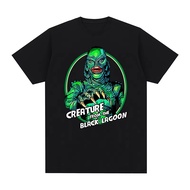 Creature from the Black Lagoon Retro Pattern Printed Men's Fashion Cotton T-shirt Top