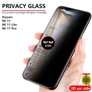 Xiaomi Mi 11 11T Lite Zoom Pro Ultra Youth 4G 5G / Xiaomi Mi 11i 11X Pro / Black edge privacy tempered glass / phone screen protector