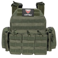 Artex 1000D Carrier QUICK RELEASE 6094K เสื้อกั๊กยุทธวิธีการล่าสัตว์เสื้อกั๊กป้องกันปรับ MOLLE Airso