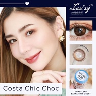 คอนแทคเลนส์ Costa Chic Choco / Black (Luxzylens) ขนาดมินิ 💖 ขายดีมาก🔥