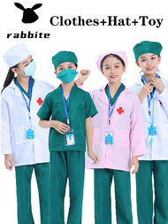 Rabbite Doctor Costume for Kids Boy Cosplay Costumes Children Uniform Halloween Nurse Costume for Ki