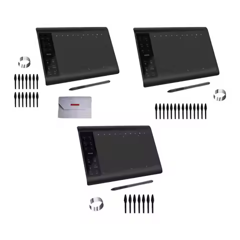 New Graphic Tablet Professional Digital Drawing Pen Tablet with Battery-Free Pen