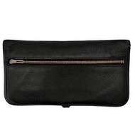 HERMES Dogon GM黑色雙折長皮夾