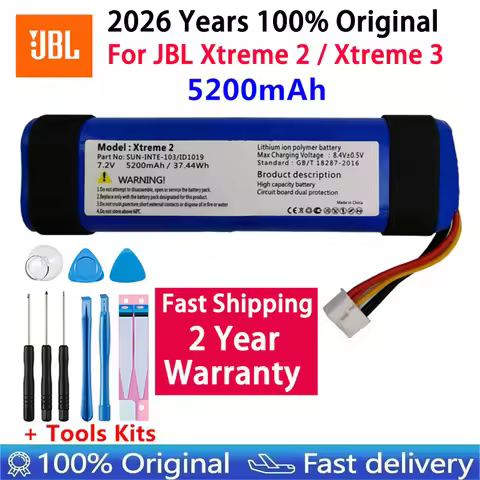 2026 Original Speaker Battery 5200mAh IBA001GA For JBL Xtreme 2 Xtreme 3 Xtreme2 Xtreme3 For Wireles
