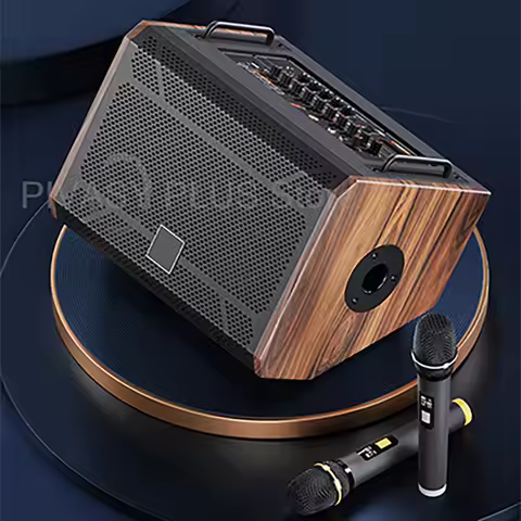 6.5/8 inch 5.2 Bluetooth Guitar Speaker 80W Louspeaker 5000mAh Chargeable Sound Box 3-6H Play Audio 