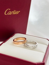 Cartier 卡地亞 22年新款 窄版 螺絲印 戒指 / 卡地亞單鑽戒指+寬版+窄版