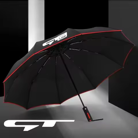 Car Automatic Folding Windproof Sunshade Umbrella For KIA GT GT Line CARNIVAL K5 MOHAVE NIRO RIO SEL