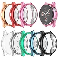 Screen Protector Case for Samsung Galaxy Watch Active 2 44mm 40mm Soft TPU Plated All Round Scratch Resistant Protective Bumper Case for Samsung Galaxy 46mm Gear S3