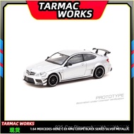 [925HOT]Spot Goods TW Tarmac Works 1:64 Mercedes Benz Benz C63 AMG Silver Alloy Car Model Alloy Die-