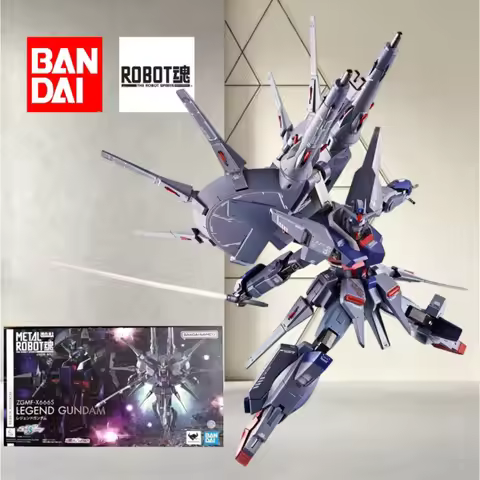 Bandai METAL ROBOT SPIRITS SIDE MS ZGMF-X666S Legend Gundam,Alloy Finished Anime Collectible Statue 