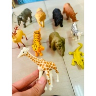 10 Animal Models Yellow Crocodile Fake Animals Plastic Tight Meat Toys Simulation Suppose