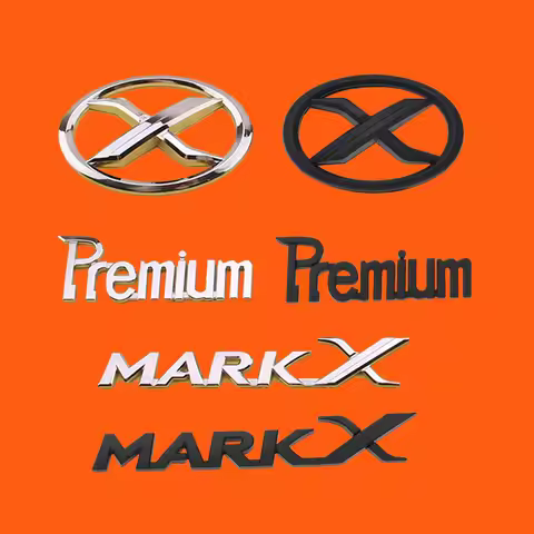 3D ABS MARK X Emblem Premium Car Badge X Rear Truck Car Stickers Car Decor For Toyota MARKX MARK-X C