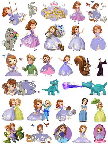 Disney Princess SOFIA THE FIRST Patches for clothes thermo-stickers for children clothes printing