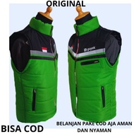 Gojek Driver Vest Waterproof Material Ojol Gojek GO-Jek Motorcycle Vest (Gojek), Thick Driver Vest