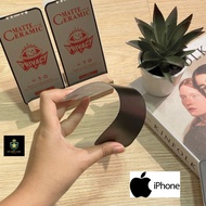 Antigores Kaca IPHONE CERAMIC MATTE (BLACK/SPY) TEMPERED GLASS SPY (ANTI PECAH) FOR IPHONE 6/6S 6+ IP 7/8 IP 7+ 8+ IPX/XS XS MAX XR IP 11 PRO MAX IP 12 PRO MAX IP 13 PRO MAX - Tempered Glass - Pelindung Layar - Anti gores HP IPHONE- Antigores APPLE