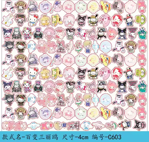 New Sanrio Acrylic Sheet Crayon Shin-chan Cartoon Double-sided Transparent 4cm Handmade DIY Decorati