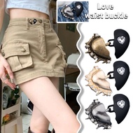 Diamond Love Two-Color Waist Cinch Button Fashion Jeans Skirt Big Change Small Waist Cinch Tool