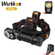 Wurkkos HD20 3 modes 2000lm spotlight+Floodlight Temperature control 21700 USB-C  fast charging LED 