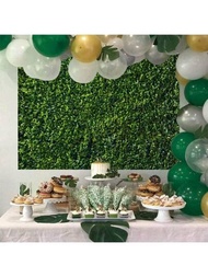 3d 綠葉攝影背景春季戶外自然新生兒沐浴背景牆藝術婚禮生日派對裝飾,照片背景圖片橫幅工作室裝飾,展位道具背景布