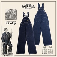 GRND Dyed Railway Stripes and Original Color American Denim Denim Overall Jumpsuit Overall
