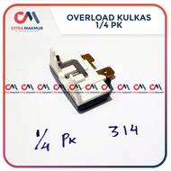 Overload Klixon Kulkas es freezer 314 Gepeng 2 putih refrigerator bimetal kompresor compresor