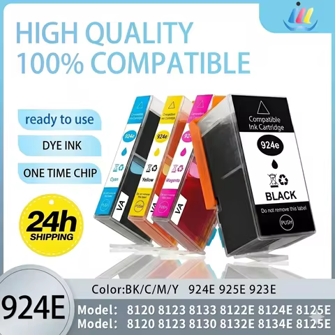 JMDD 924E 923XL 925 Ink Cartridge Compatible for HP OfficeJet Pro 8135e 8134e 8132e 8122e 8124e 8125