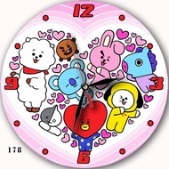 BTS LOGO WALL CLOCK 178
