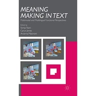 Meaning Making In Text - Hardcover - English - 9781137477293