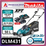MAKITA 36V Cordless Lawn Mower 430 mm (17") DLM431Z / DLM431PT2 - 1 Year Warranty