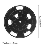 [musbmy] Circle of Fifths Wheel Melody Tool with Stand Holder Storage Bag Chord Aluminum Alloy Music