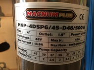 MACNUM ปั๊มบาดาล DC MNP-4DSP6/45-D48/500W บ่อ 4นิ้ว น้ำออก 1.5นิ้ว ดูดลึก 45m โซล่าเซลล์ ปั๊มบาดาลโ