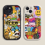 Case iPhone for 16 / 15 / 14 / 13 / 12 Mini / 11 Promax Drew House Soft Casing for iPhone 7 / 8 Plus