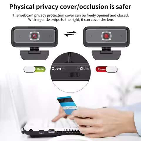 2k-4k Hd Usb Webcam Fill Light Plug And Play Laptop Webcam 360° Wide Angle Lens Auto Focus For Live 