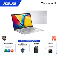 Asus VivoBook 14 A1404V-AAM172WS 14'' FHD Laptop Transparent Silver ( I7-1355U, 16GB, 512GB SSD, Int