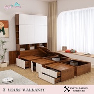 Tatami Bed Bed Frame Storage Bed Floor Bed Integrated Tatami Bed Frame Combination Platform Bed No H