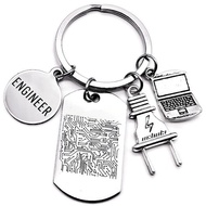 Engineer Keychain Circuit Board Keychain Electrical Engineer Gift Electronic Design Engineering Comp