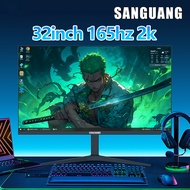 SANGUANG 32 inch computer monitor 24/27 inch pc monitor 165hz /2560*1440 gaming computer monitor curved full screen borderless LED IPS/VA 1MS