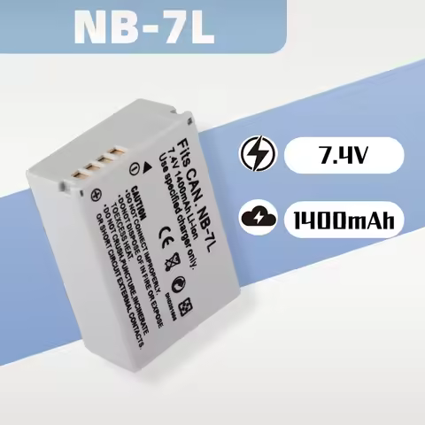 7.4V 1400mAh Li-ion Battery for Canon NB-7L/NB7L 7L, Replacement for PowerShot D10 Digital Cameras