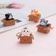 Wilburtay Kitten keychain removed in box keychain cat box